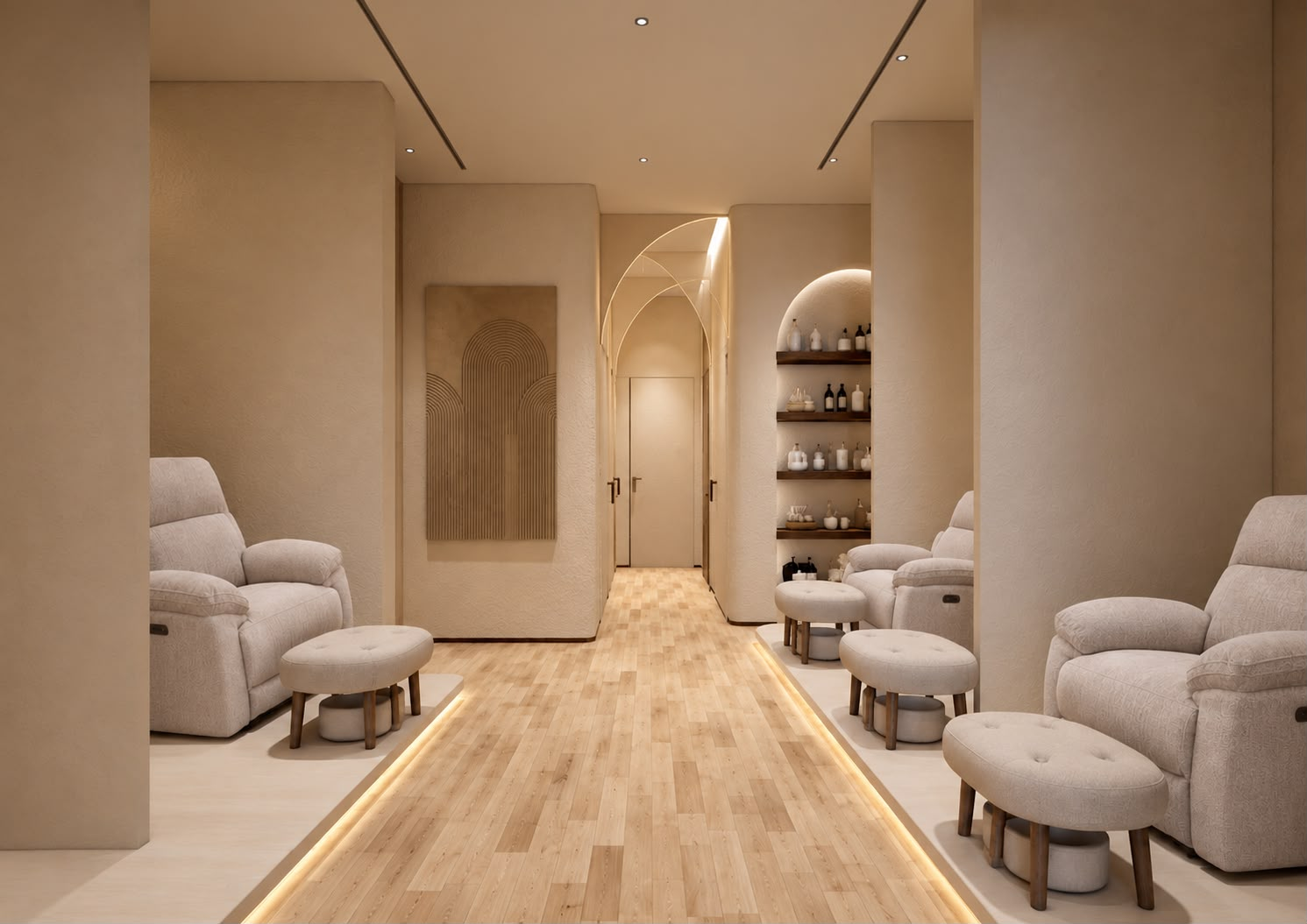 Ocean Foot Spa treatment lounge
